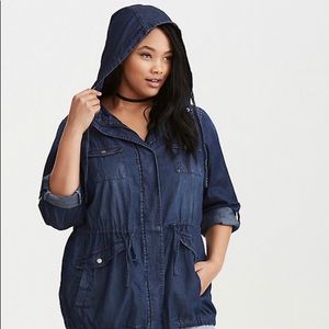 NWOT Hooded Anorak Jacket